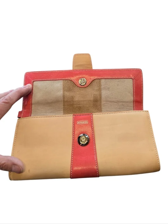 Coach Soho Buckle Vachetta Leather Vintage Clutch Wallet Wristlet - Picture 4 of 15